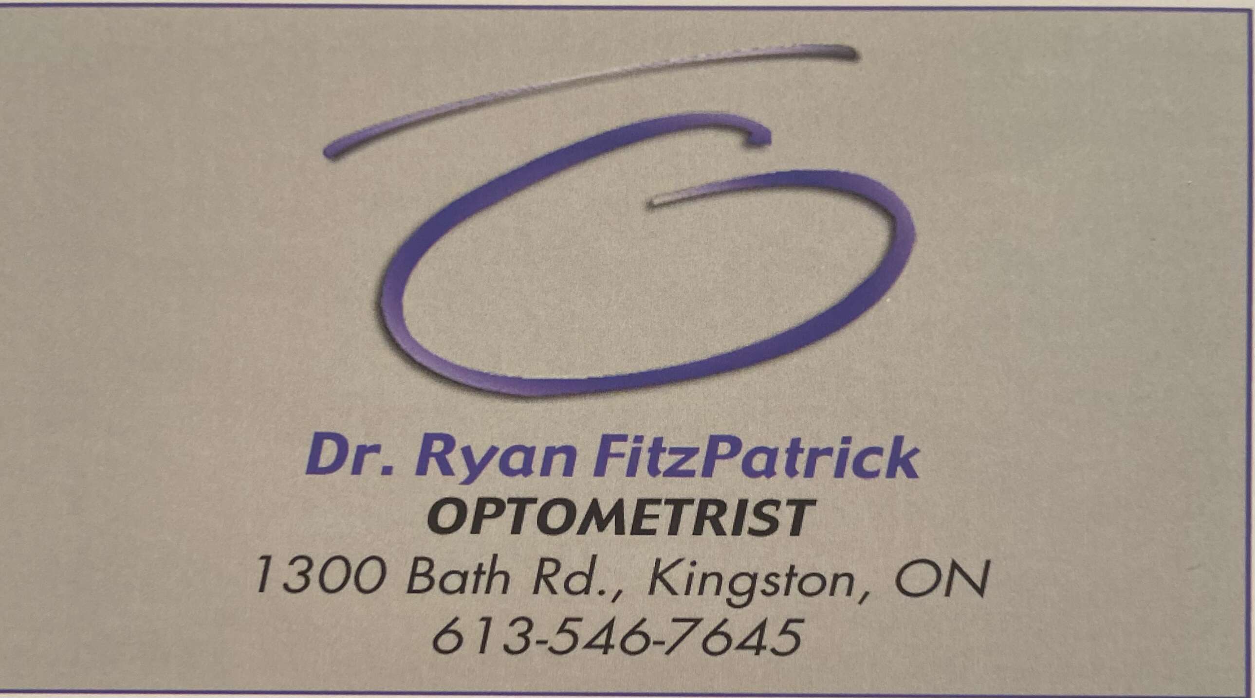 Dr. Ryan Fitzpatrick Optometrist   613-546-7645